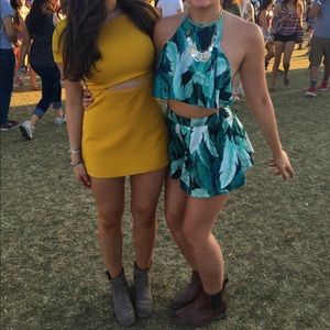 Yellow Zara romper